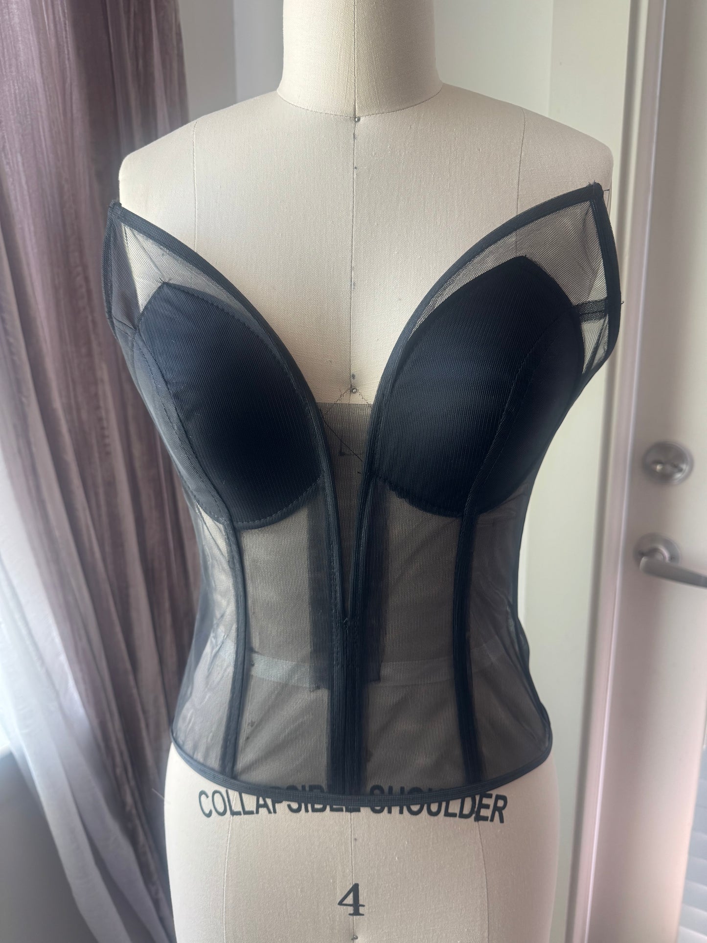 "Black" Cateye Style Corset