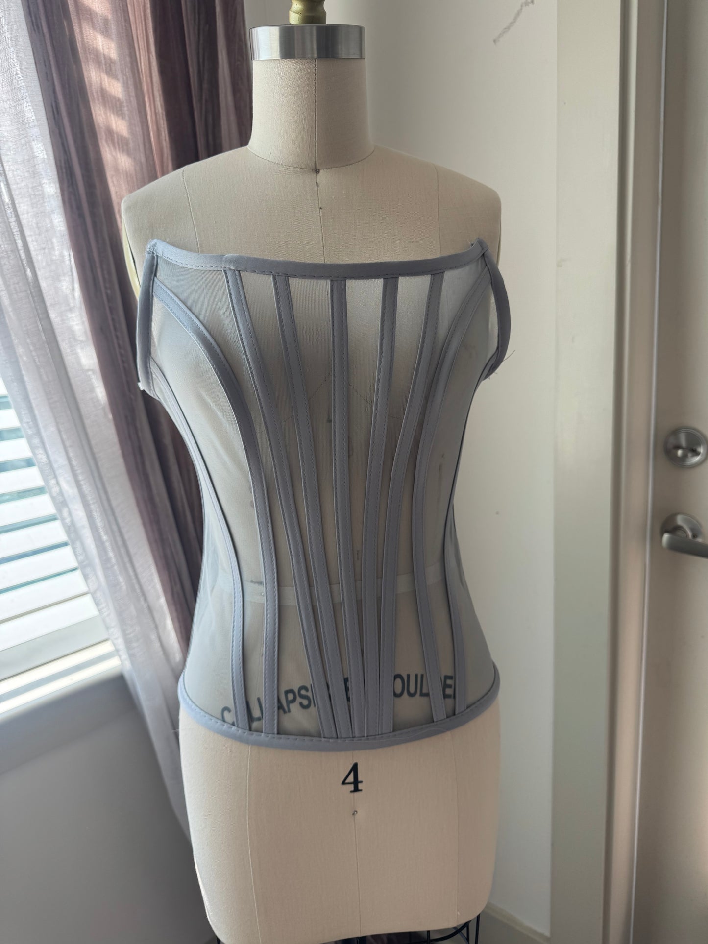 "Silver" U Shaped Corset