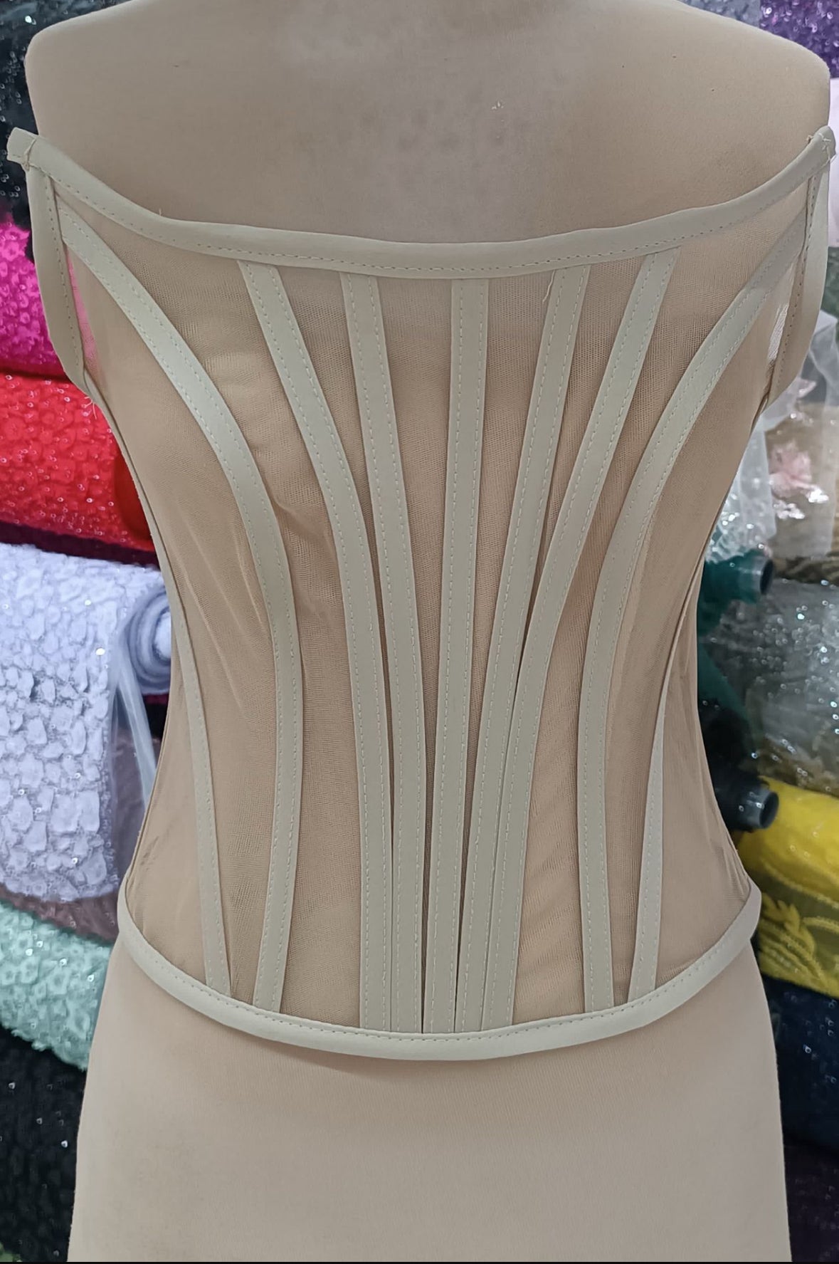 Beige Classic "U" Transparent Corset