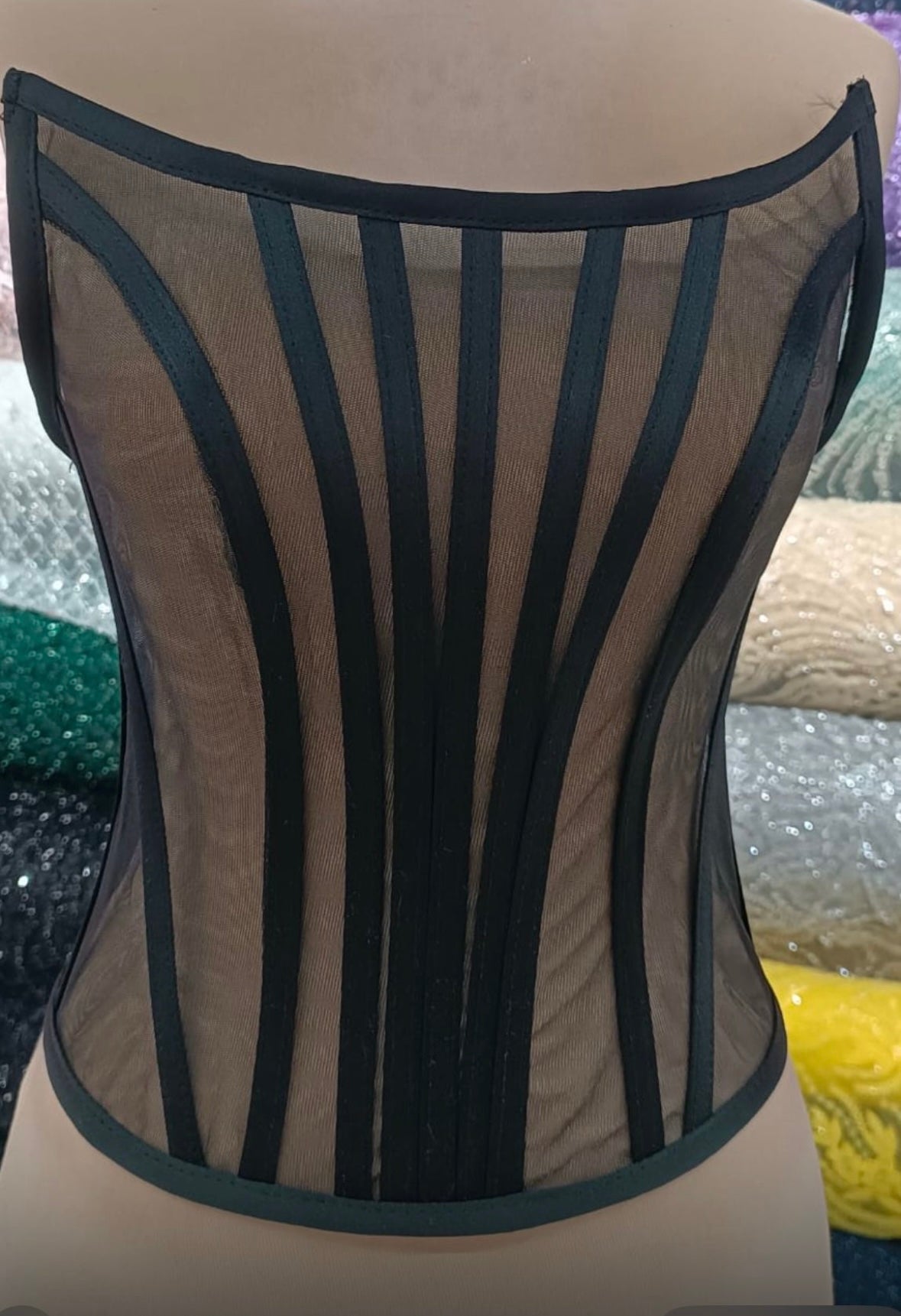 Black Classic "U" Transparent Corset