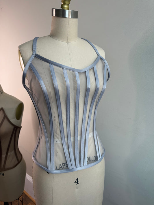 Silver Peak Style Transparent Corset