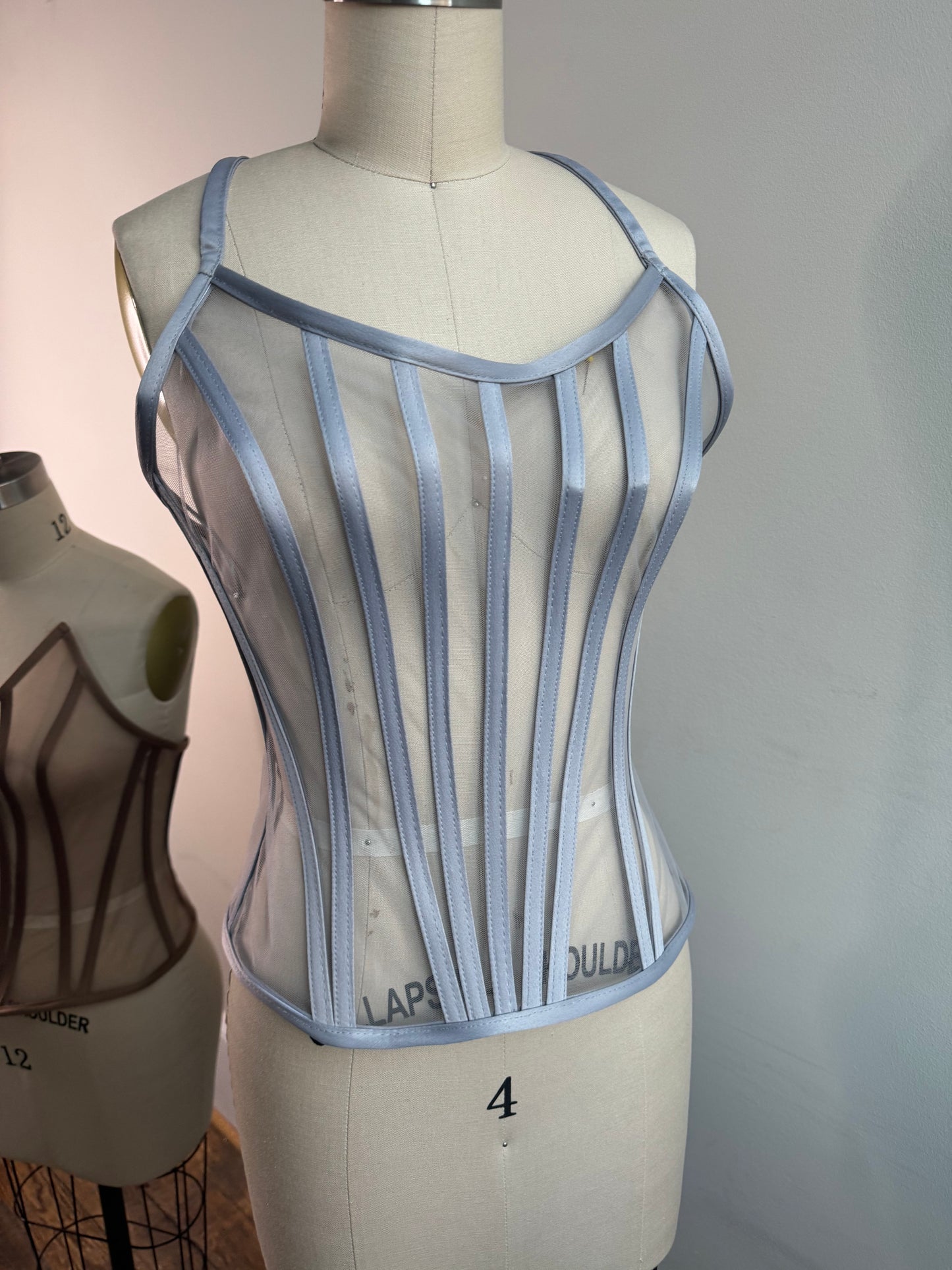 Silver Peak Style Transparent Corset