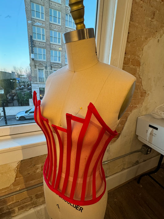 Red Transparent Corset